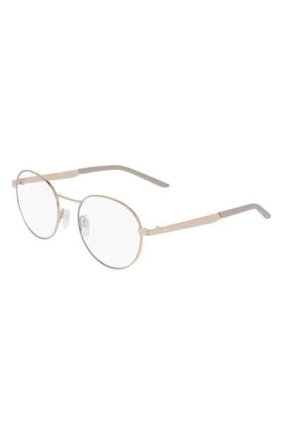 Nike Traveler Drift 51mm Round Blue Light Blocking Reading Glasses In Gray