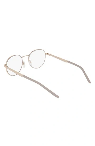 Nike Traveler Drift 51mm Round Blue Light Blocking Reading Glasses In Gray