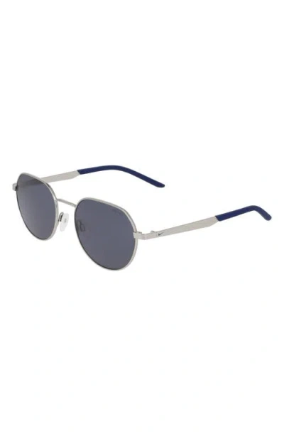 Nike Traveler Trend 52mm Round Sunglasses In Gray