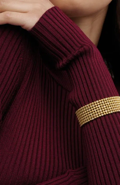 Ted Baker Bobbi Crystal Bobble Wide Hinge Bracelet In Gold