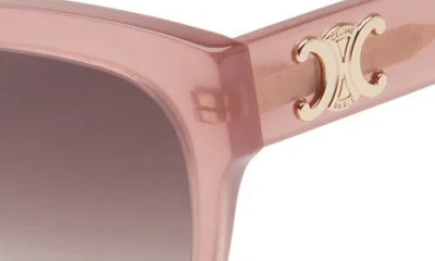 Celine Triomphe 55mm Round Sunglasses