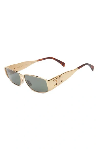 Celine Triomphe 06 59mm Rectangular Sunglasses In Multi