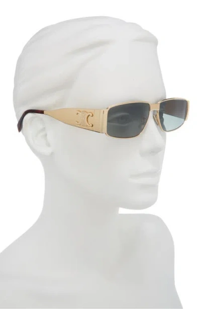 Celine Triomphe 06 59mm Rectangular Sunglasses In Multi