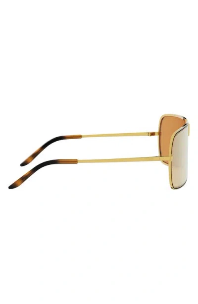 Fendi Fe40195u Ness 45e 45e Marrone Bronzato Sunglasses In Gold