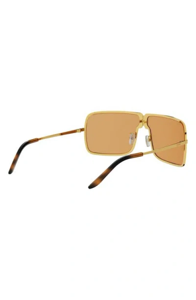 Fendi Fe40195u Ness 45e 45e Marrone Bronzato Sunglasses In Gold