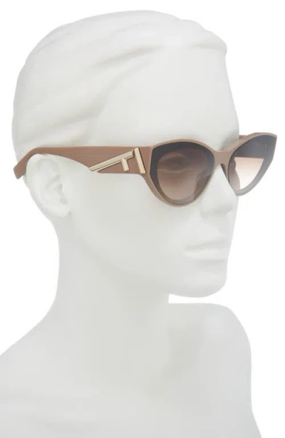 Fendi First Acetate Cat-eye Sunglasses In Brown