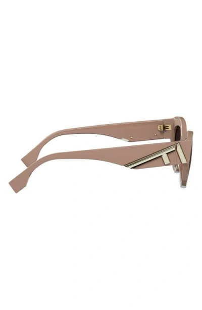 Fendi First Acetate Cat-eye Sunglasses In Brown