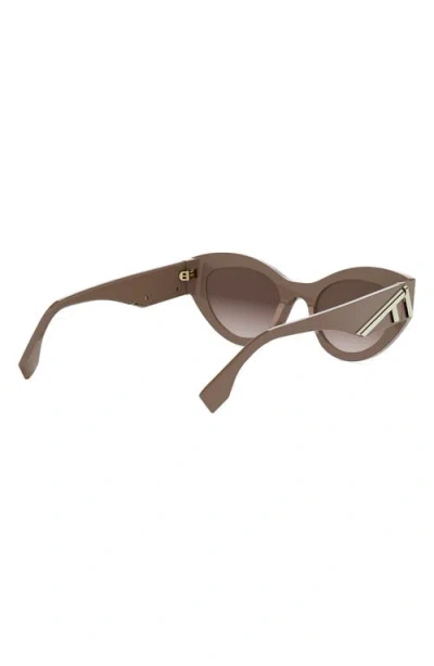 Fendi First Acetate Cat-eye Sunglasses In Brown