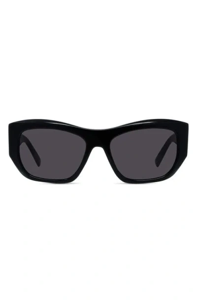 Givenchy Gv Day Rectangular Acetate Sunglasses In Black