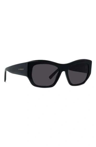 Givenchy Gv Day Rectangular Acetate Sunglasses In Black