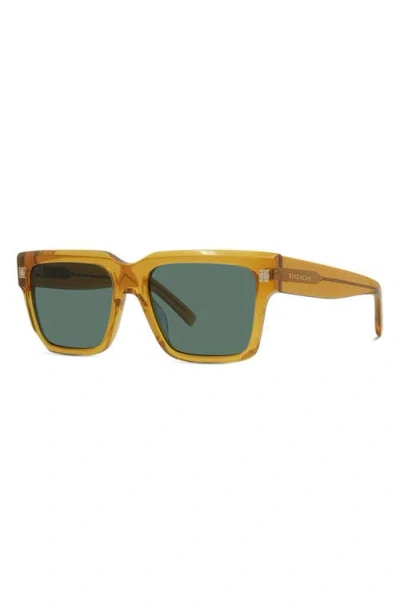 Givenchy Gv Day Square Sunglasses In Yellow
