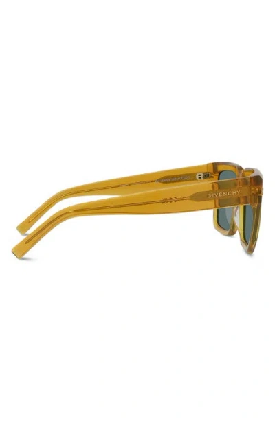 Givenchy Gv Day Square Sunglasses In Yellow