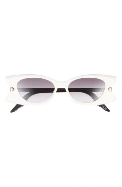 Dior Butterfly S2i Cat-eye Acetate Sunglasses In White