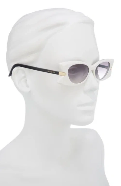 Dior Butterfly S2i Cat-eye Acetate Sunglasses In White