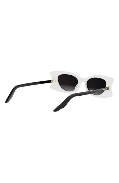 Dior Butterfly S2i Cat-eye Acetate Sunglasses In White