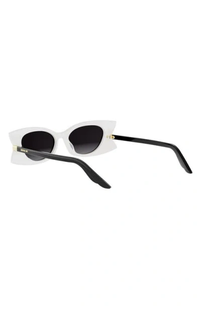 Dior Butterfly S2i Cat-eye Acetate Sunglasses In White