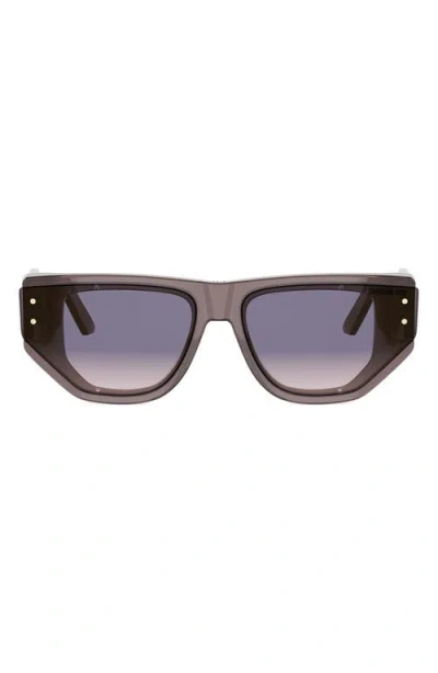 Dior Signature S15i 63mm Oversize Cat Eye Sunglasses In Black