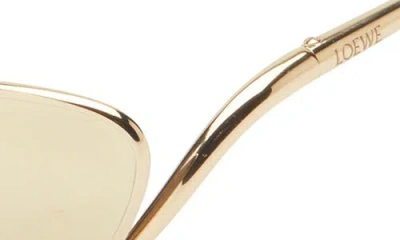 Loewe Signature 58mm Cat Eye Sunglasses In Gold