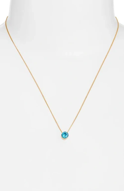Set & Stones Birthstone Pendant Necklace In Gold