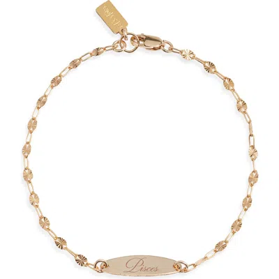 Set & Stones Engraved Zodiac Pendant In Gold