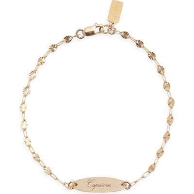 Set & Stones Engraved Zodiac Pendant In Gold