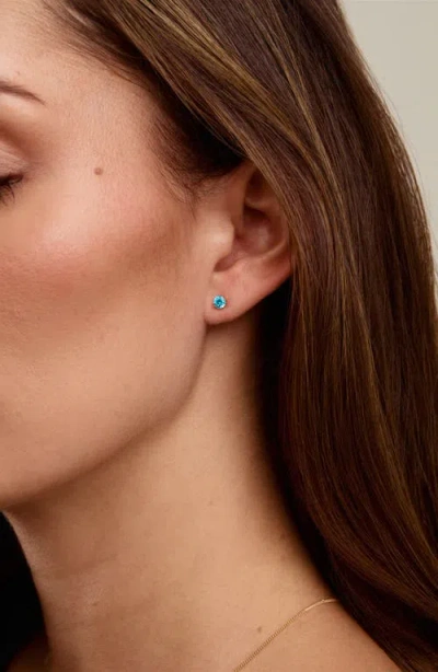 Set & Stones Birthstone Stud Earrings In Orange