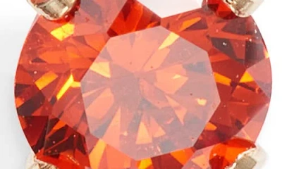 Set & Stones Birthstone Stud Earrings In Orange