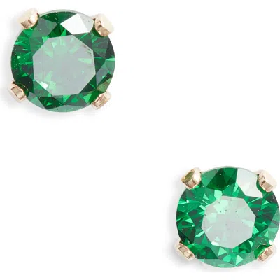 Set & Stones Birthstone Stud Earrings In Green