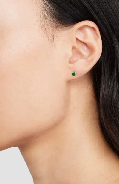 Set & Stones Birthstone Stud Earrings In Green