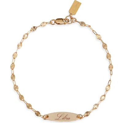 Set & Stones Engraved Zodiac Pendant In Gold