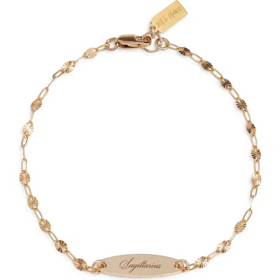 Set & Stones Engraved Zodiac Pendant In Gold