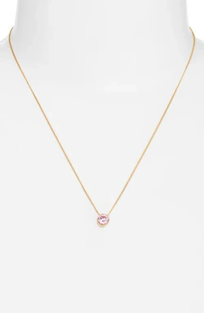 Set & Stones Birthstone Pendant Necklace In Purple