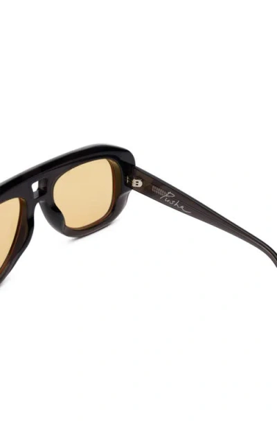 Dezi Pusha 55mm Shield Sunglasses In Black