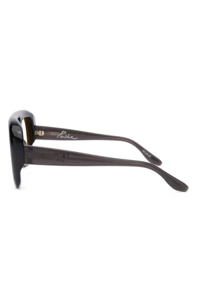 Dezi Pusha 55mm Shield Sunglasses In Black