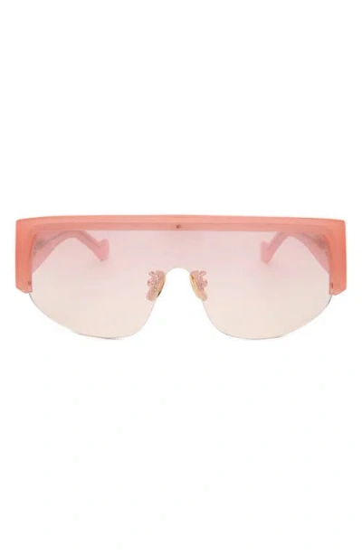Dezi Thique 125mm Oversize Shield Sunglasses In Pink