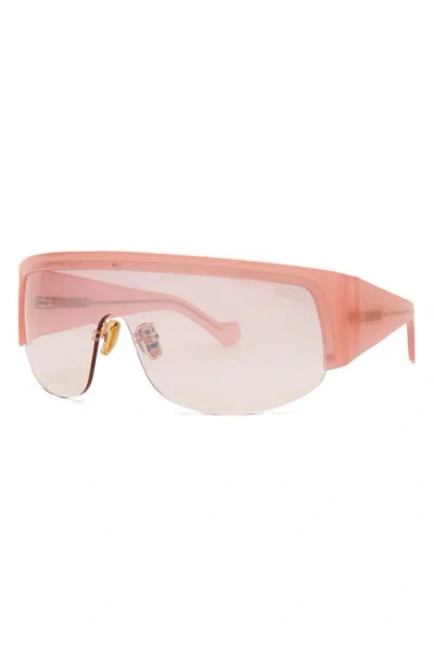 Dezi Thique 125mm Oversize Shield Sunglasses In Pink
