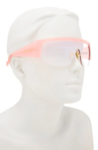 Dezi Thique 125mm Oversize Shield Sunglasses In Pink