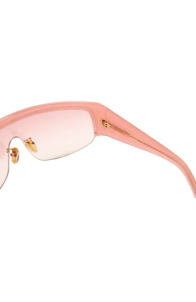 Dezi Thique 125mm Oversize Shield Sunglasses In Pink