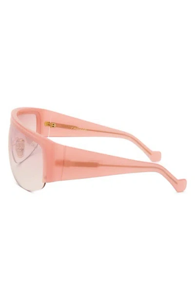 Dezi Thique 125mm Oversize Shield Sunglasses In Pink