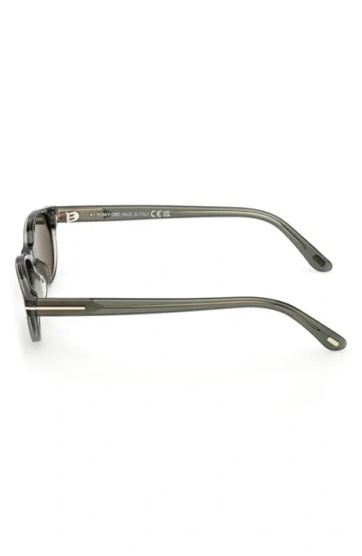 Tom Ford Chloe 52mm Oval Sunglasses In Green