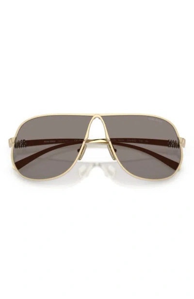 Miu Miu 0mu A56s Miu Ombre Zvn80q Oro Pallido Sunglasses In Gold