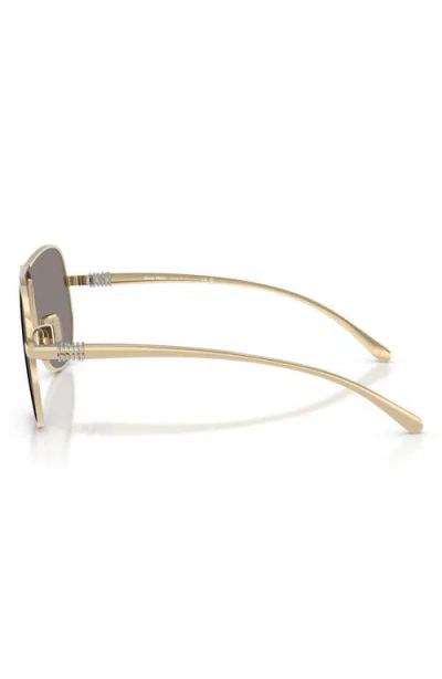 Miu Miu 0mu A56s Miu Ombre Zvn80q Oro Pallido Sunglasses In Gold