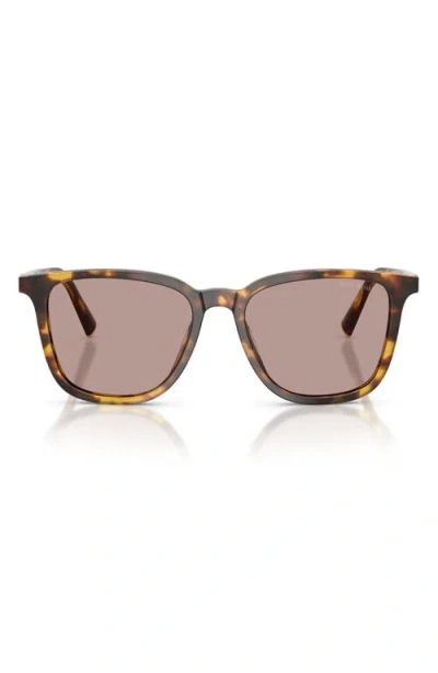 Miu Miu Tortoiseshell-pattern Square-frame Sunglasses In Black