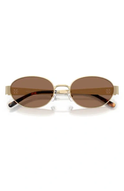 Tory Burch 54mm Oval Sunglasses In Brown