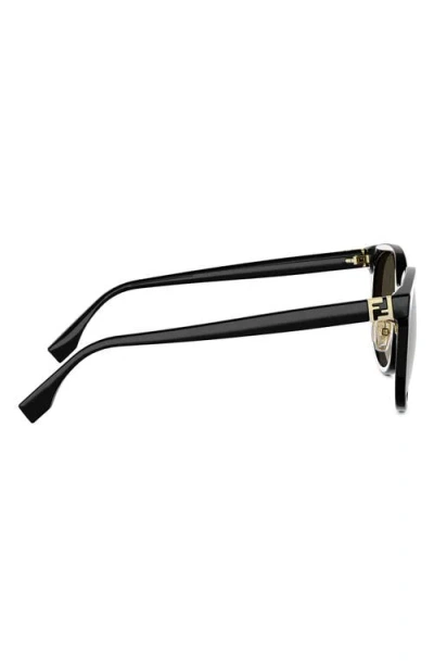 Fendi Forever  55mm Gradient Phantos Sunglasses In Black