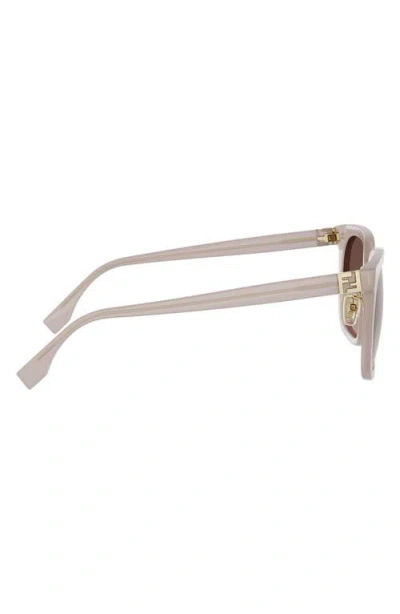 Fendi Forever  56mm Gradient Square Sunglasses In Neutral