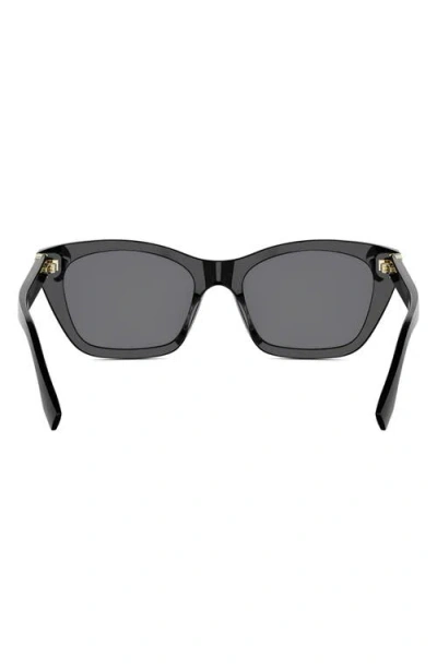 Fendi Forever  54mm Rectangular Sunglasses In Black