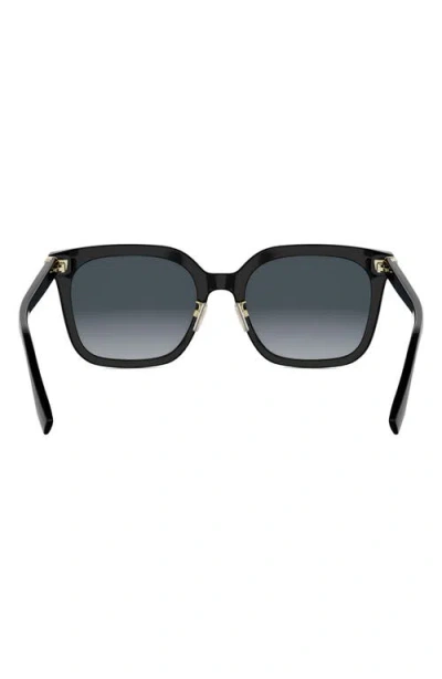Fendi Forever  56mm Gradient Square Sunglasses In Black