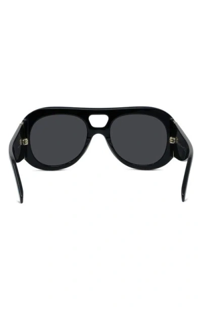 Givenchy Bold 53mm Gradient Round Sunglasses In Black