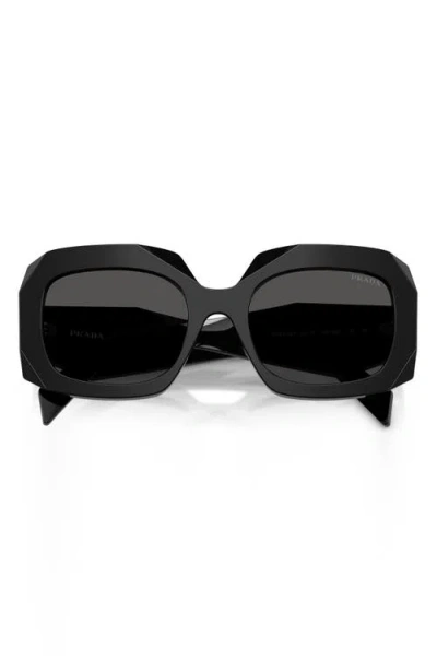 Prada 55mm Square Sunglasses In Black